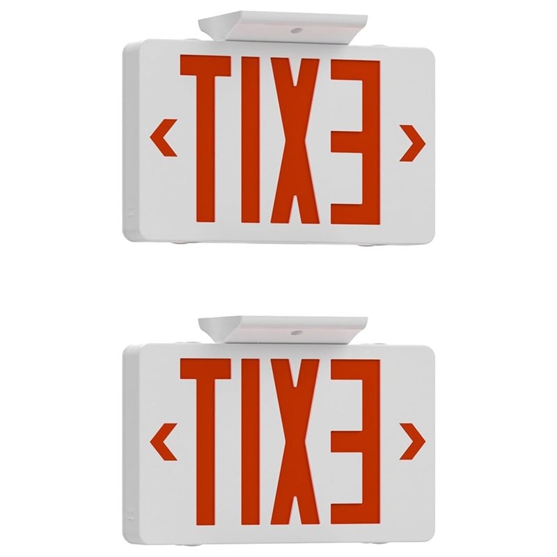 Emergency Exit Sign - 【A10R】Czerwony znak wyjścia z oświetleniem awaryjnym,
