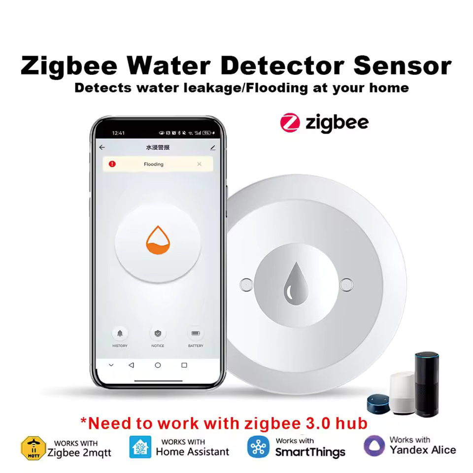 Water Alarm Sensor - Współpracuje z czujnikiem wody Tuya ZigBee