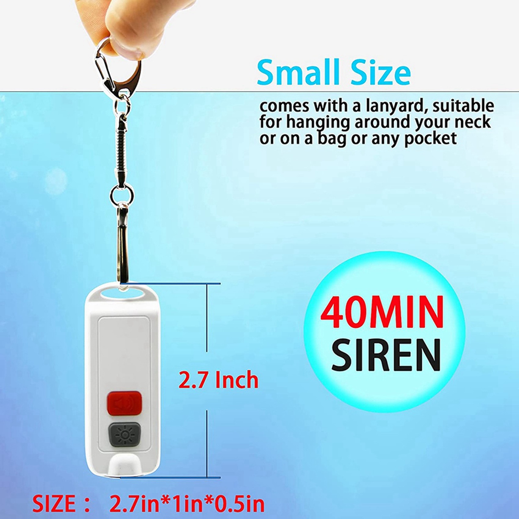 Osobisty alarm FULL-2X, alarm  – Personal Alarm Keychain recenzja i cena