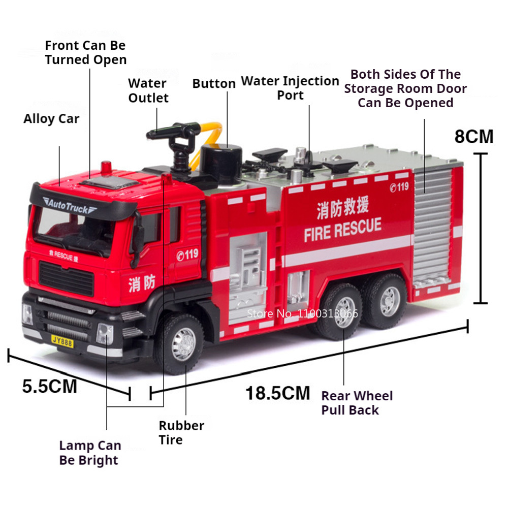1/50 Model Samochodu Strażacki – Fire Escape Ladder recenzja i cena